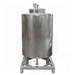 Stainless steel tank 1000 L, 10° conical, closed