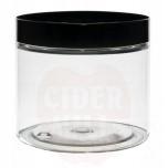 Plastic jar PET 150ml, with black cap