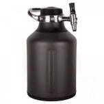 Gāzēšanas iekārta GrowlerWerks uKeg Go Big 128 Tungsten, 3,8 L, melna