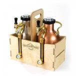 Wooden carrying crate GrowlerWerks uKeg™ 64