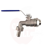 Ball Valve 1/2" Stainless Steel with 13mm Barb